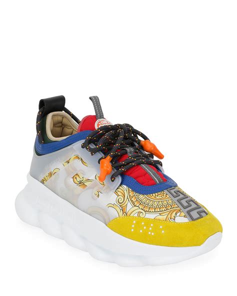 versace chain reaction bottom|authentic Versace chain reaction sneakers.